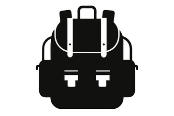 Fototapeta premium Set of travel suitcases vector icon illustration
