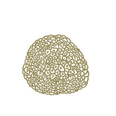 Original hand-drawn illustrations of truffle mushrooms in a minimalist style. Mushroom illustrations for posters, cards, and graphic design.