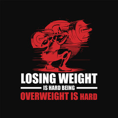 Gym Fitness T-shirt Design template