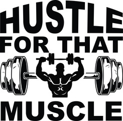 Gym Fitness T-shirt Design template