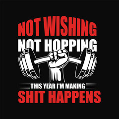 Gym Fitness T-shirt Design template