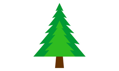 green pine tree icon vector design