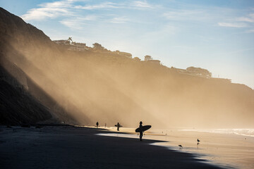 Sunrise along the beach