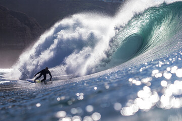 surfer riding a wave