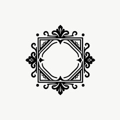 abstract floral ornament, vector illustration of a tree, vector illustration of a decorative ornament, frame with floral ornament