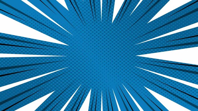 Expression balloon pop art style 4k video Animation | 4k animated radial rays and dots pattern | Motion graphics and digital composition | Vintage pop art background | Comic background animation 