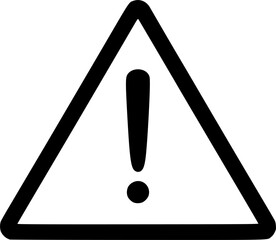 Warning triangle with exclamation mark icon vector
