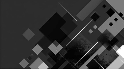 Obraz premium Vector background with abstract geometric dark shapes in modern layout for digital presentations