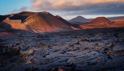 paisajes de lava endurecida