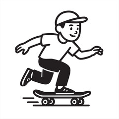 vector illustration of a skateboard
