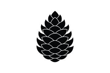 fir cone vector icon
