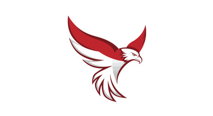 Obraz premium garuda Bird Logo Vector Symbol a Flag indonesia