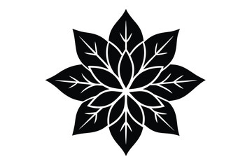 Fototapeta premium frosted floral vector icon