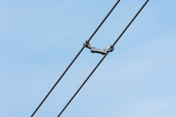 Power Line Spacer or spacer damper used in bundled conductor systems on high-voltage power lines