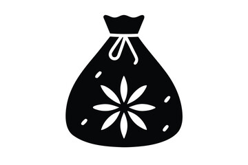 holiday spice bag vector icon