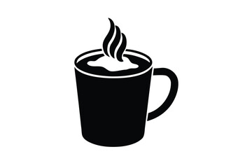 hot chocolate mug vector icon