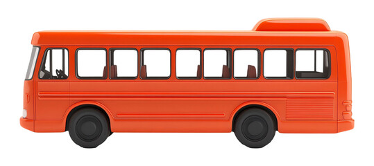 Toy Bus for Creative Play and Transportation Fun - Isolated on White Background