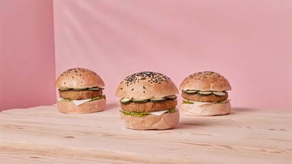 Delicious Homemade Veggie Burger with Fresh Ingredients