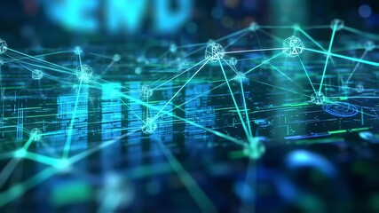 Abstract digital network - Powered by Adobe