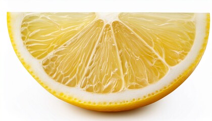 lemon isolated on white background slice of yellow lemon