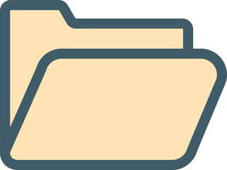 Document Folders Flat Design Illustration