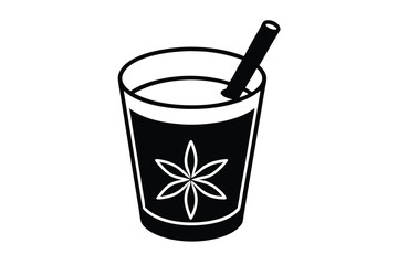 spiced drink vector icon