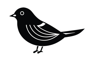 winter bird vector icon