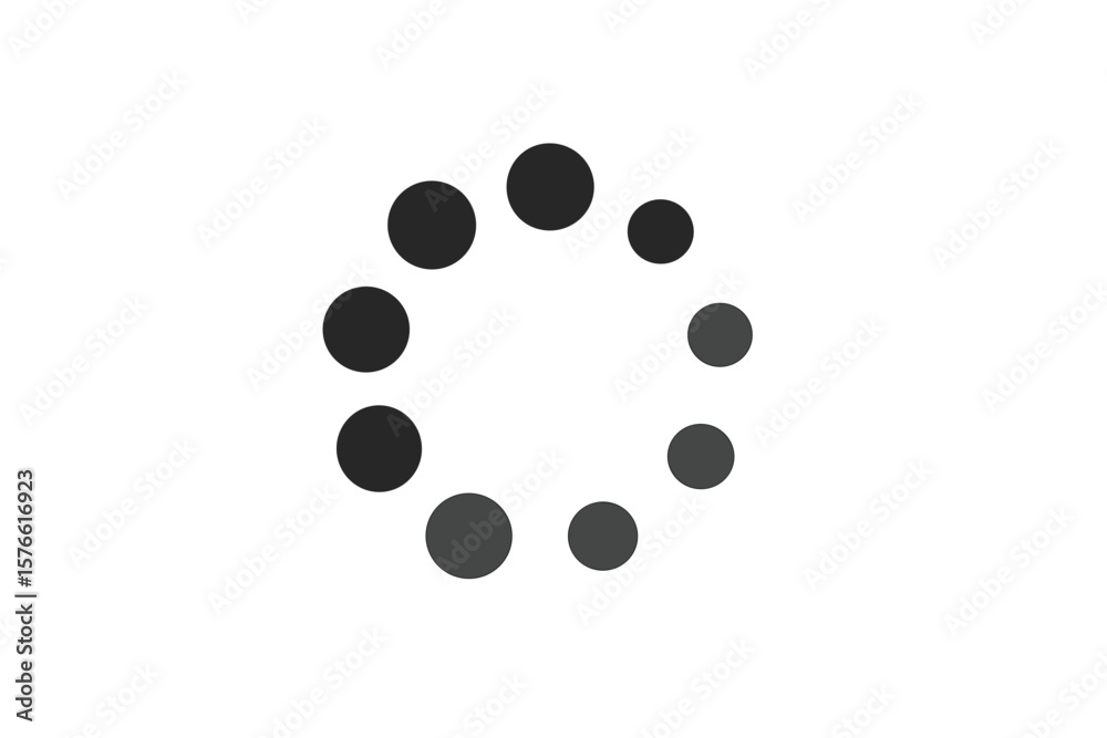 Aufkleber loading icon vector for website or app ui ux design. simple circle loader, buffer symbol, and preloa