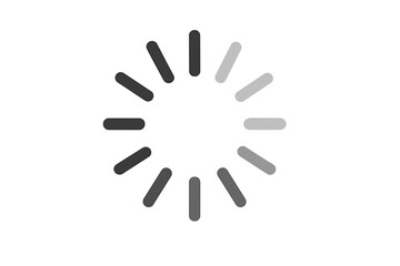 Loading icon simple buffer loader for website, video, ui, app or animation. Vector preloader spinner symbol. Progress circle for download, upload, processing or waiting.