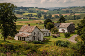 vibrant summer landscapes showcasing diverse beauty of agriculture across all  states in usa