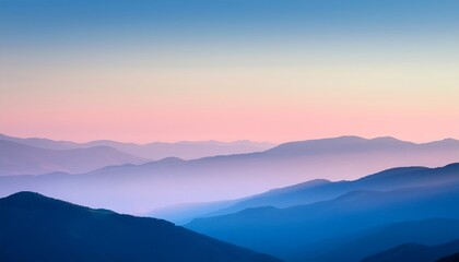 Fototapeta premium abstract landscape featuring soft pastel tones and gentle curves of mountains against a serene gradient sky creating a harmonious and calming atmosphere
