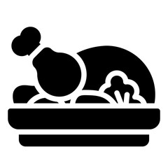 roasted chicken icon