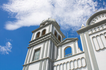 Exterior Facade of a catholic cathedral 