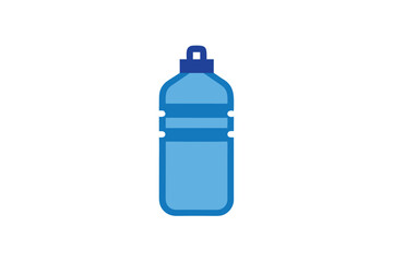 Water Bottle Icon Vector Hydration On White