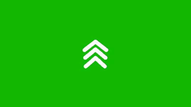 arrow animation on green screen