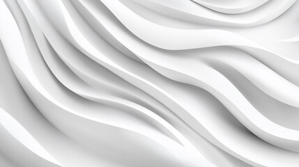 Obraz premium Sophisticated White Waves with Intersecting Lines and Gentle Shadows