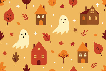 develop a seamless halloween pattern with repeatin.eps