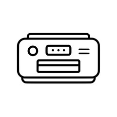 Obraz premium Home Printer Icon in Flat Style for Document and Image Printing