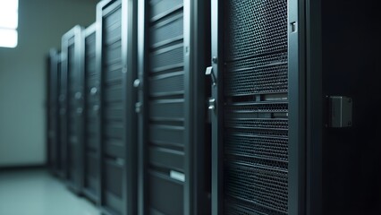 Side View of Old Computer Tower with Ventilation Grills for Commercial Use