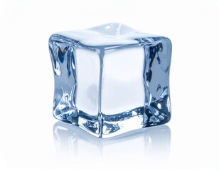 ice cube isolated on white background