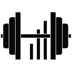 Gym Instructor element isolated fitness chart on white background