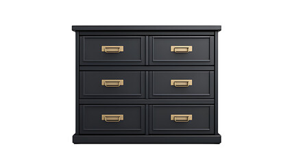 Fototapeta premium 3D industrial style black filing cabinet with drawer slides