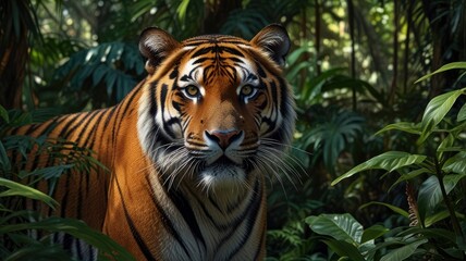 tiger in the zoo