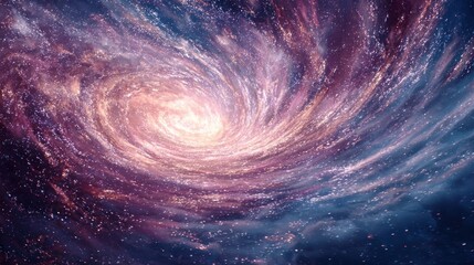 Cosmic spiral galaxy