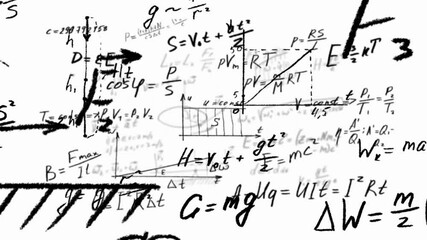 Physics equations and diagrams that illustrate the concepts of energy, motion, and heat. - Powered by Adobe