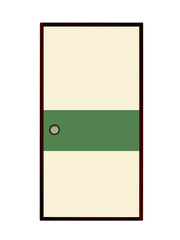 ふすま（一枚）緑帯付き