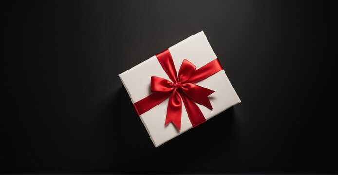  SME branding kit Minimalist gift box with copy space for anniversaries/product launches