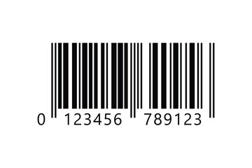 Barcode isolated on white background. Code stripes sticker. Barcode labels, customers qr code