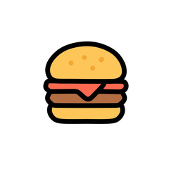 fast food hamburger