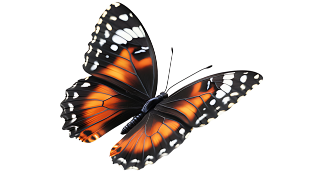 a butterfly on a white background